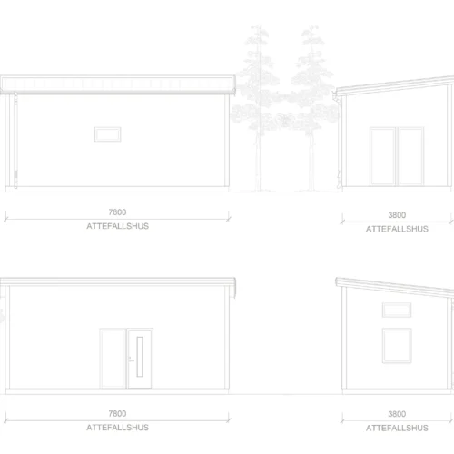 attefallshus borås fasadritning