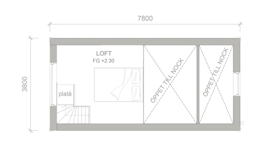 attefallshus norrbotten planritning loft