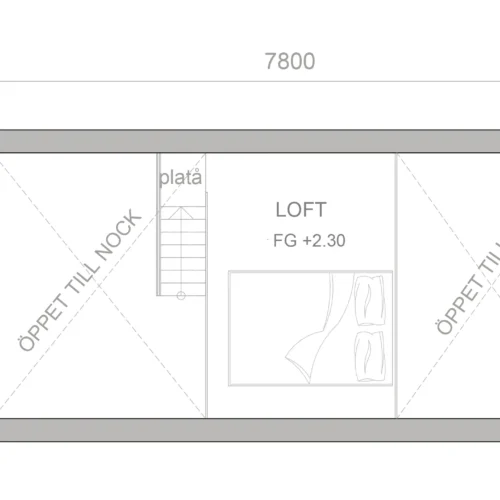 attefallshus norrtälje planritning loft