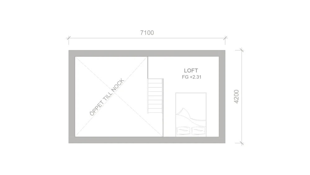 attefallshus sigtuna planritning loft