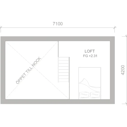 attefallshus sigtuna planritning loft