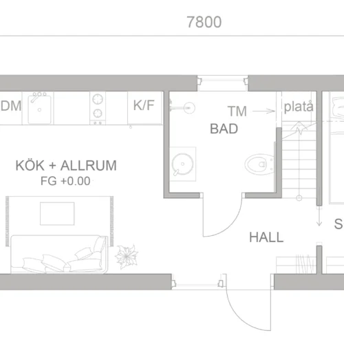 attefallshus umeå planritning