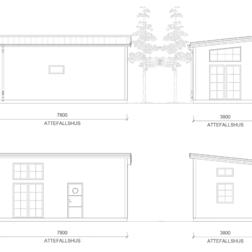 attefallshus västerås fasadritning