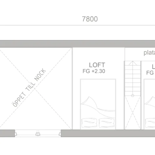 attefallshus västerås planritning loft