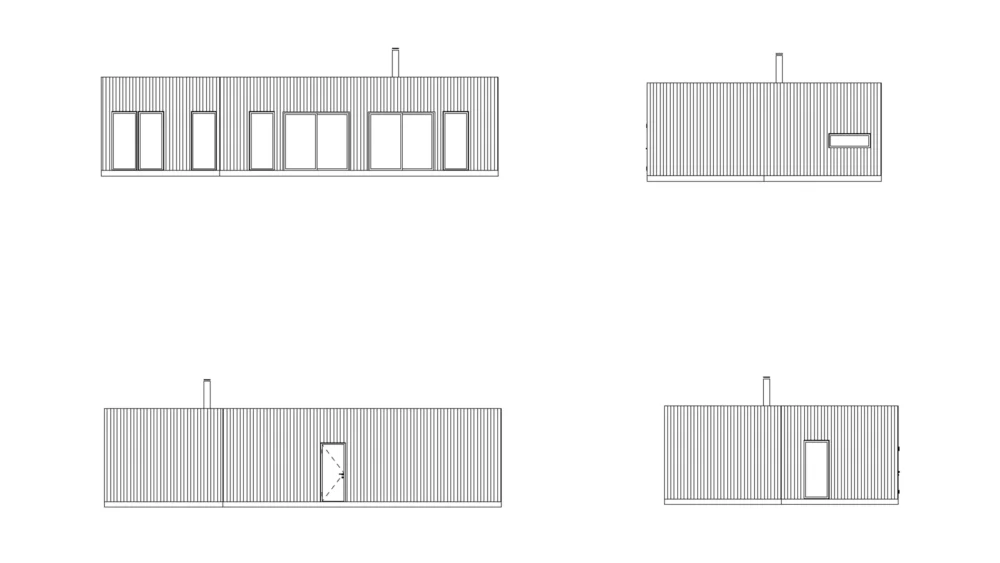 fritidshus halland fasadritning